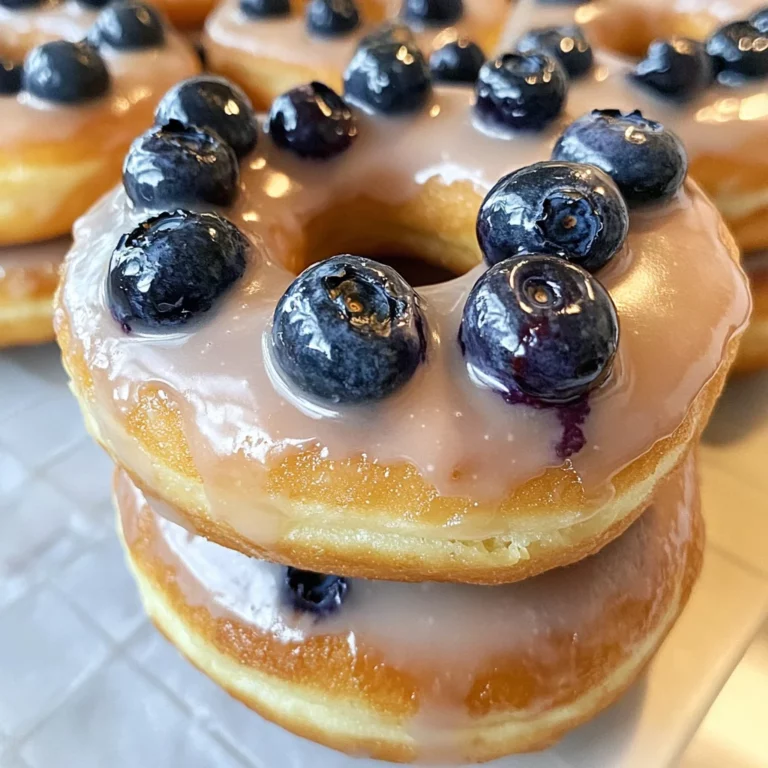 Baked Blueberry Donuts