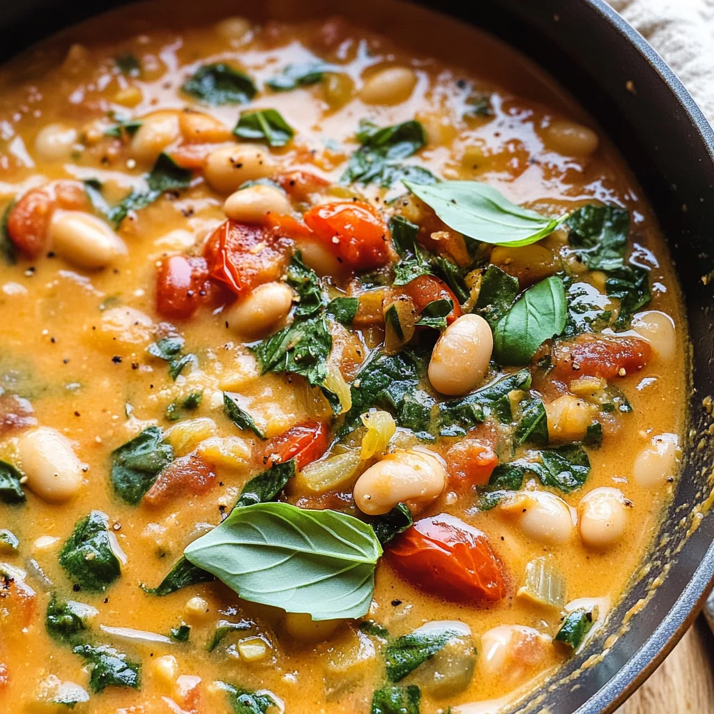 Creamy Tomato White Bean Stew