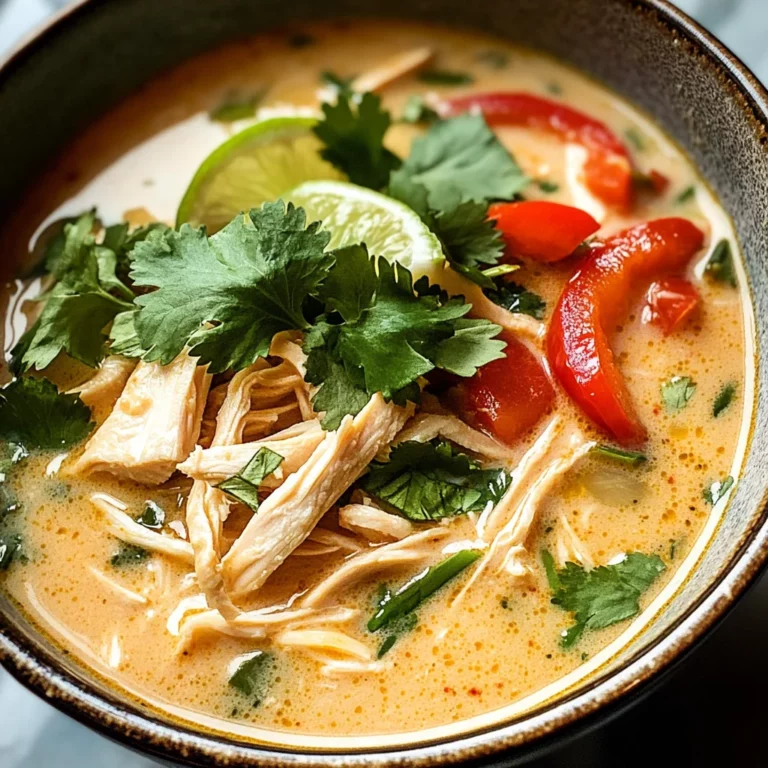 Easy Thai Coconut Chicken Soup