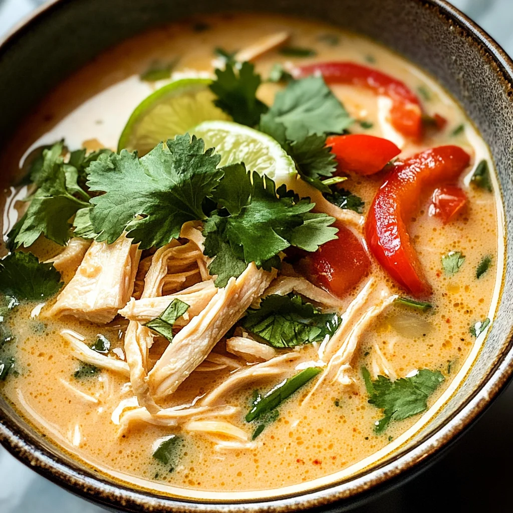 Easy Thai Coconut Chicken Soup
