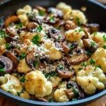 Garlic Cauliflower Mushroom Skillet: Quick & Delicious Dish