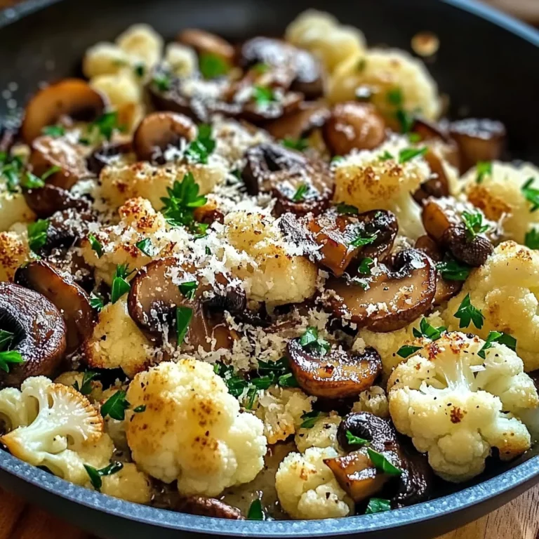 Garlic Cauliflower Mushroom Skillet: Quick & Delicious Dish