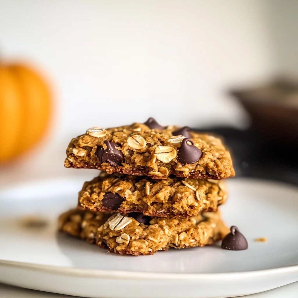 Healthy Pumpkin Oat Cookies