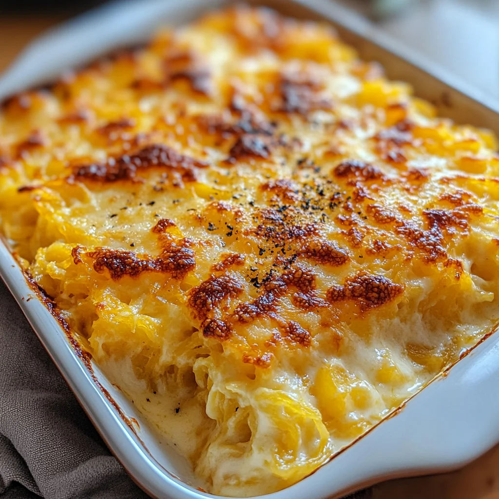 Healthy Spaghetti Squash Au Gratin