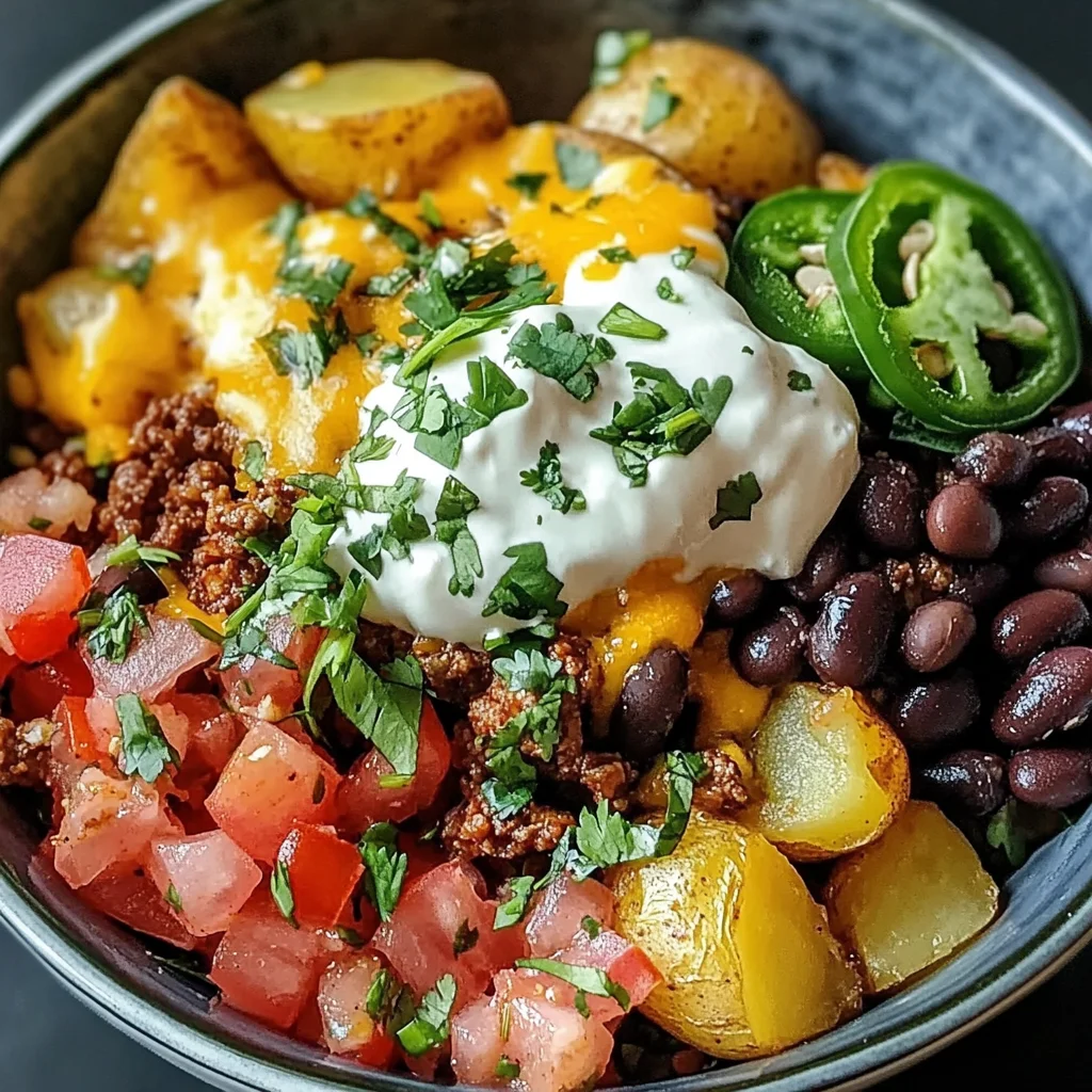 Loaded Potato Taco Bowl