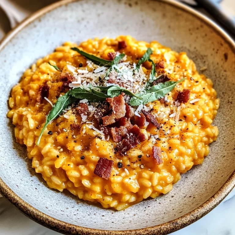 Pumpkin Risotto with Bacon & Parmesan