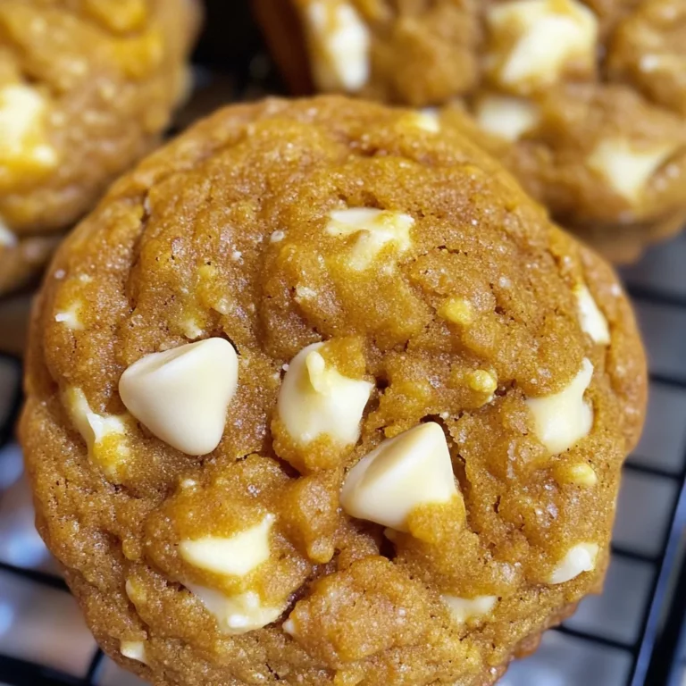 Pumpkin White Chocolate Chip Cookies Recipe