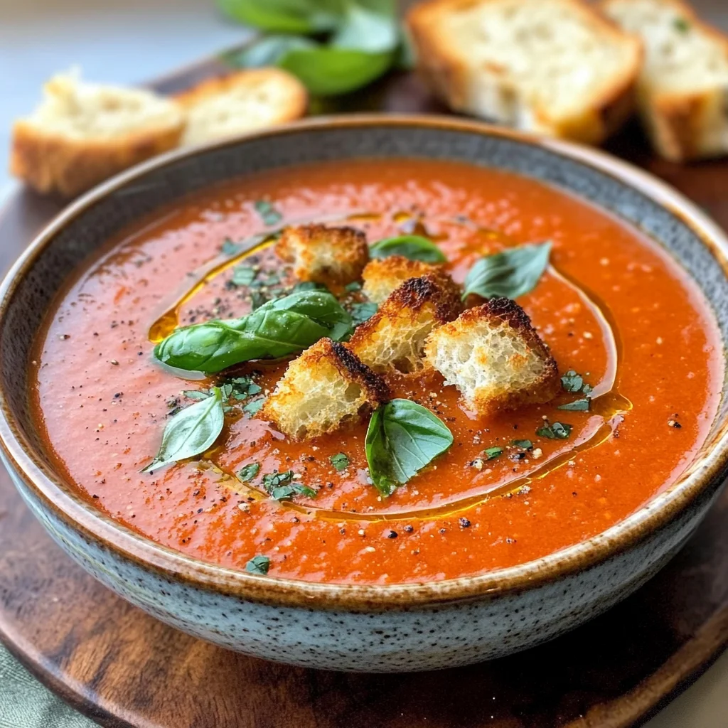 Roasted Tomato Basil Soup