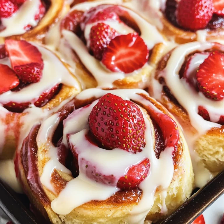 Strawberry Cheesecake Cinnabon Rolls Recipe