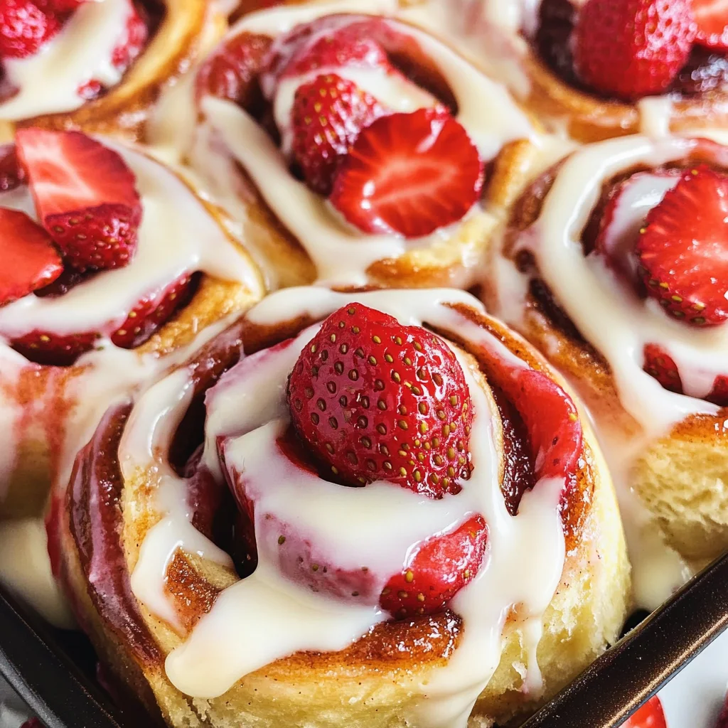 Strawberry Cheesecake Cinnabon Rolls Recipe
