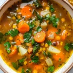 Anti-Inflammatory Veggie Soup with Turmeric