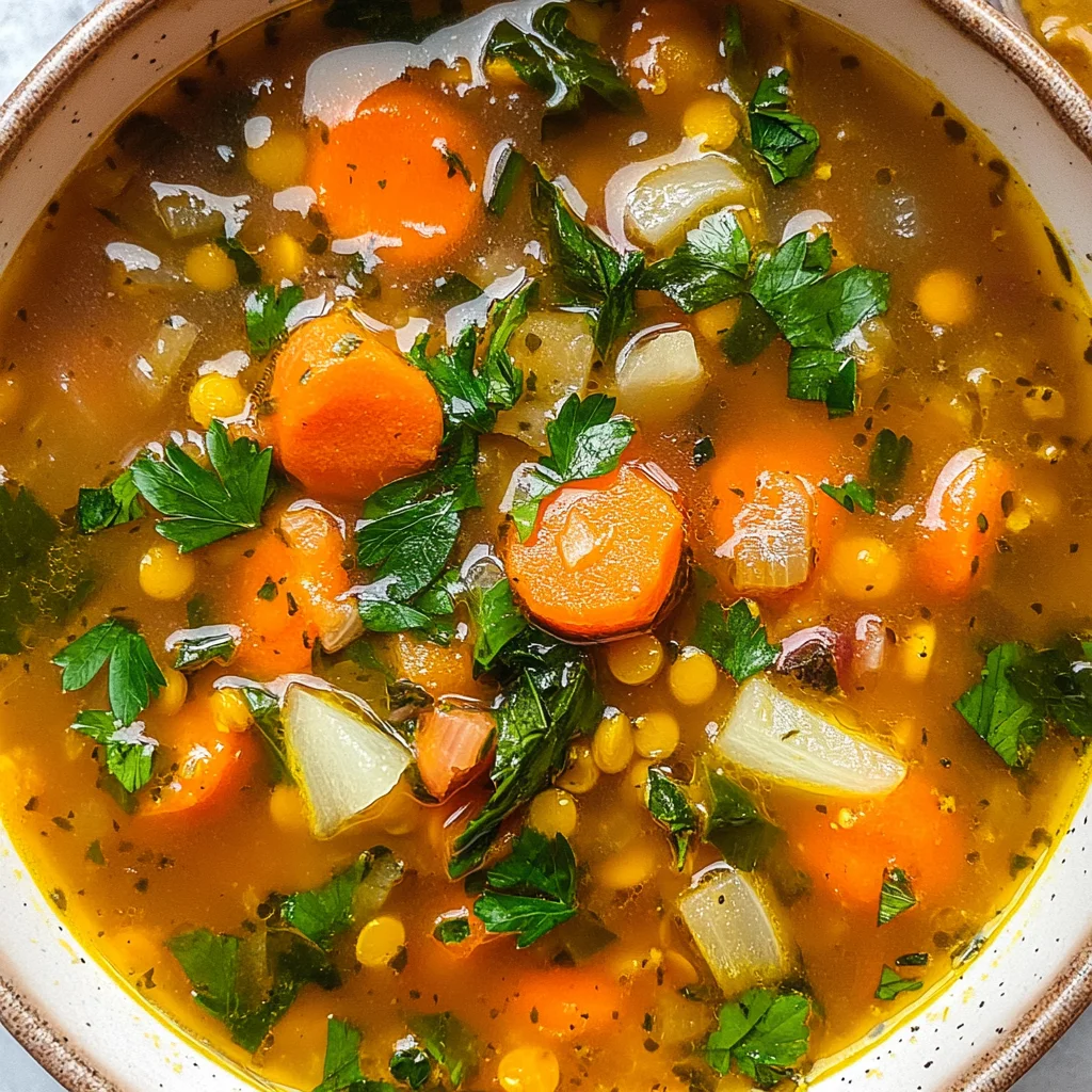 Anti-Inflammatory Veggie Soup with Turmeric