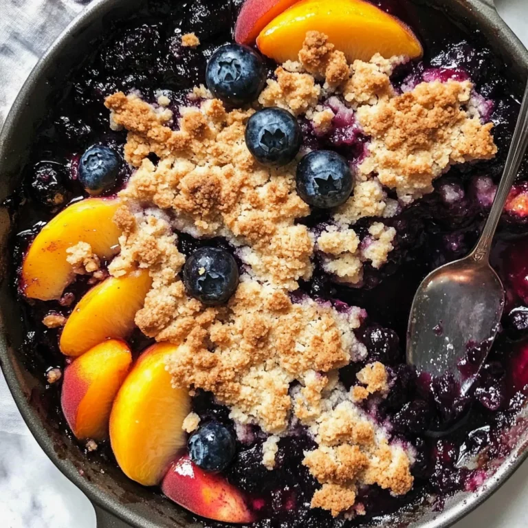 Blueberry Peach Crumble
