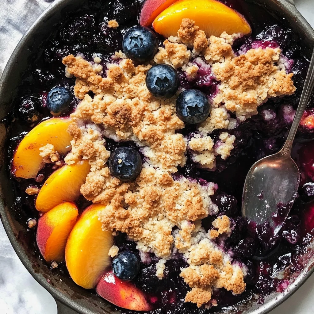 Blueberry Peach Crumble