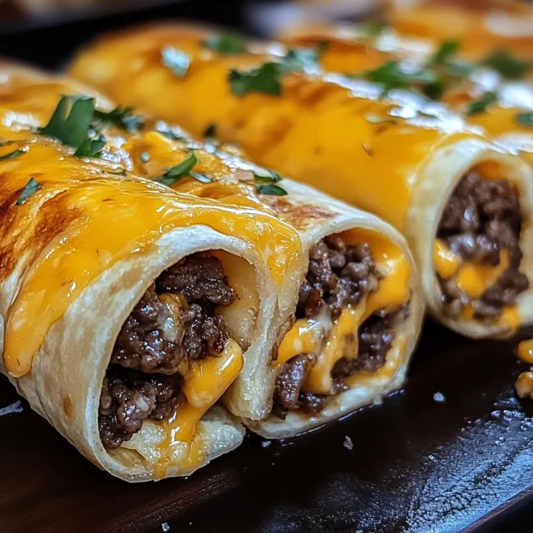 Cheesy Garlic Beef Roll-Ups