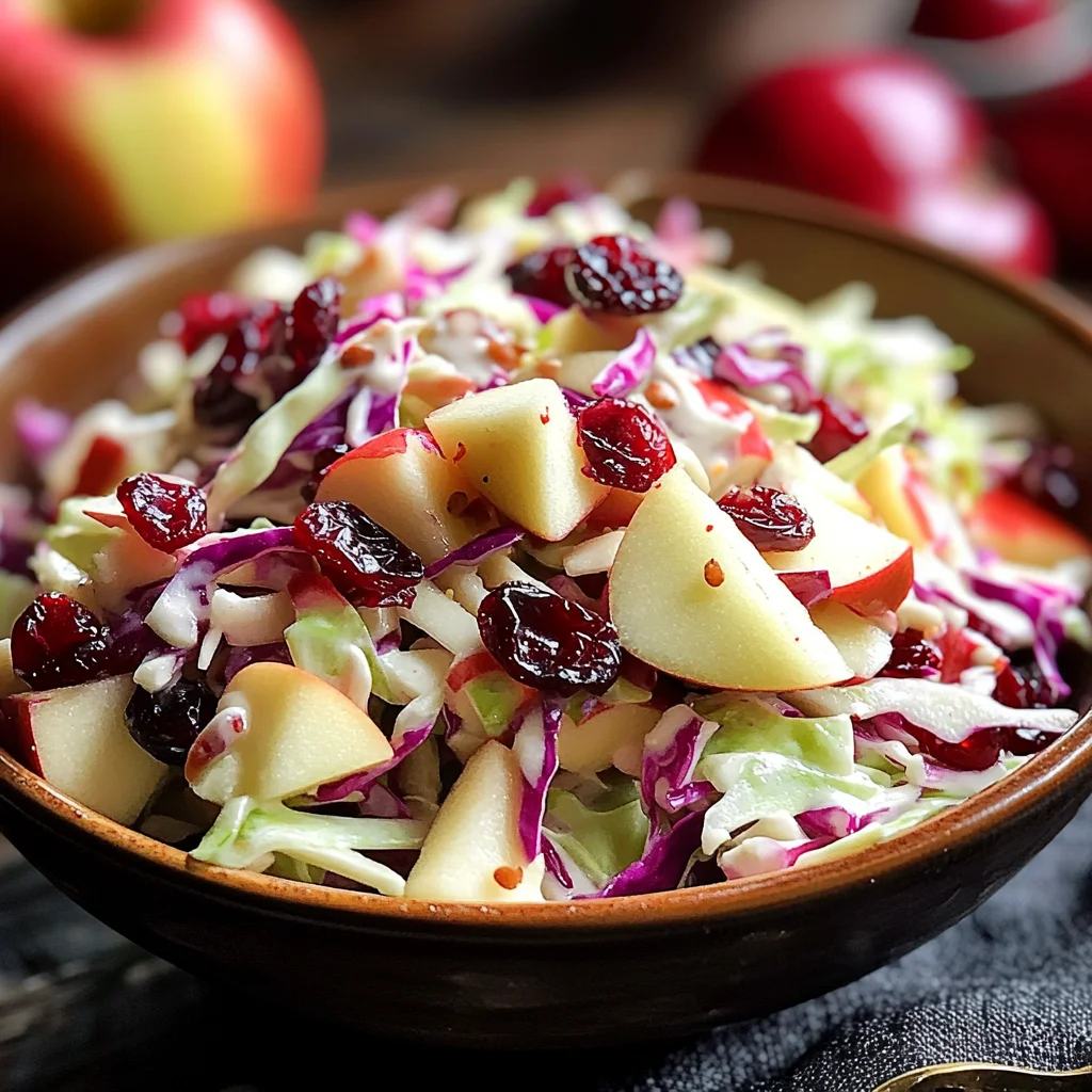 Cranberry Apple Coleslaw: A Delicious & Healthy Recipe
