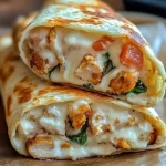 Creamy Chicken Spinach Wraps