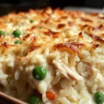 Dump-and-Bake Chicken Alfredo Rice Casserole Recipe