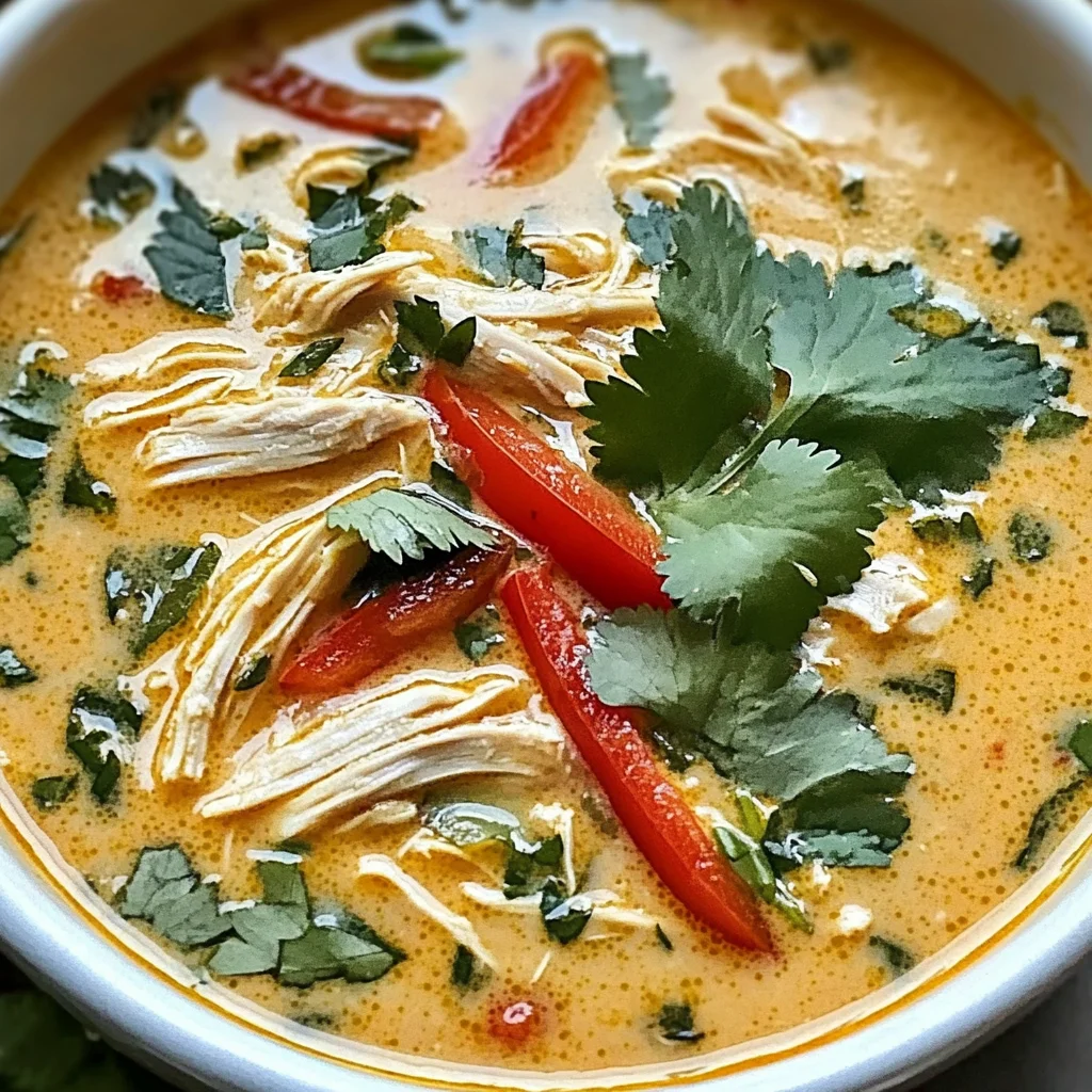 Easy Thai Coconut Chicken Soup