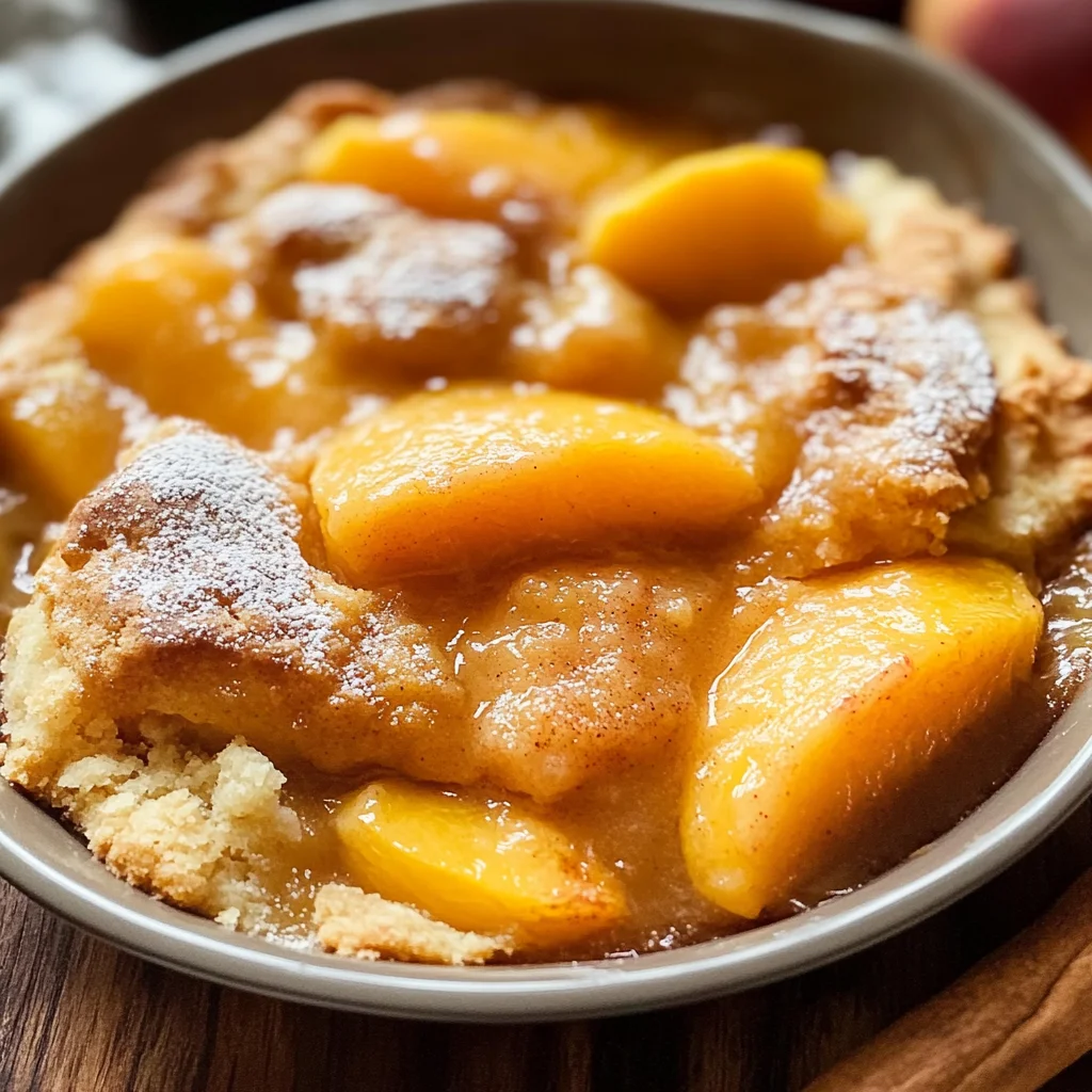 Fresh Peach Cobbler Recipe