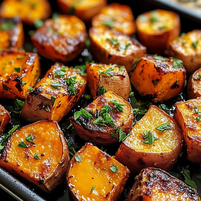 Garlic Butter Roasted Sweet Potatoes: A Delicious and Easy Recipe