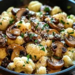 Garlic Cauliflower Mushroom Skillet: Quick & Delicious Dish