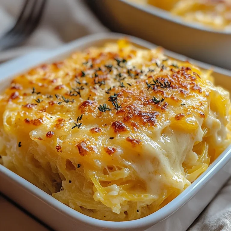 Healthy Spaghetti Squash Au Gratin