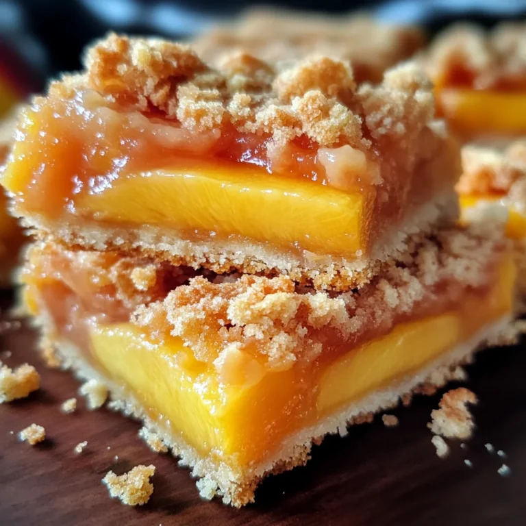 Heavenly Summer Peach Bars: A Sweet Slice of Sunshine