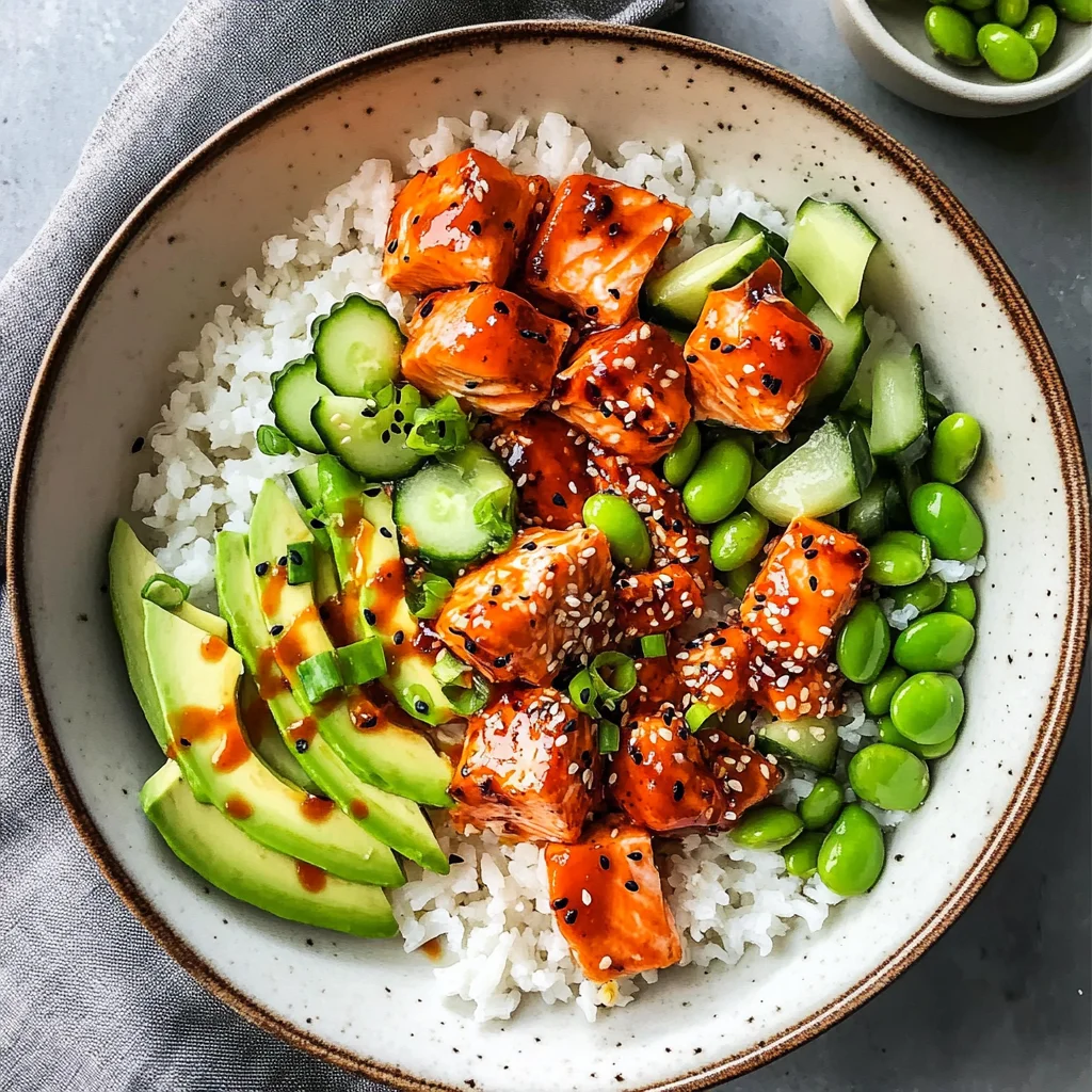 Honey Sriracha Salmon Bowls