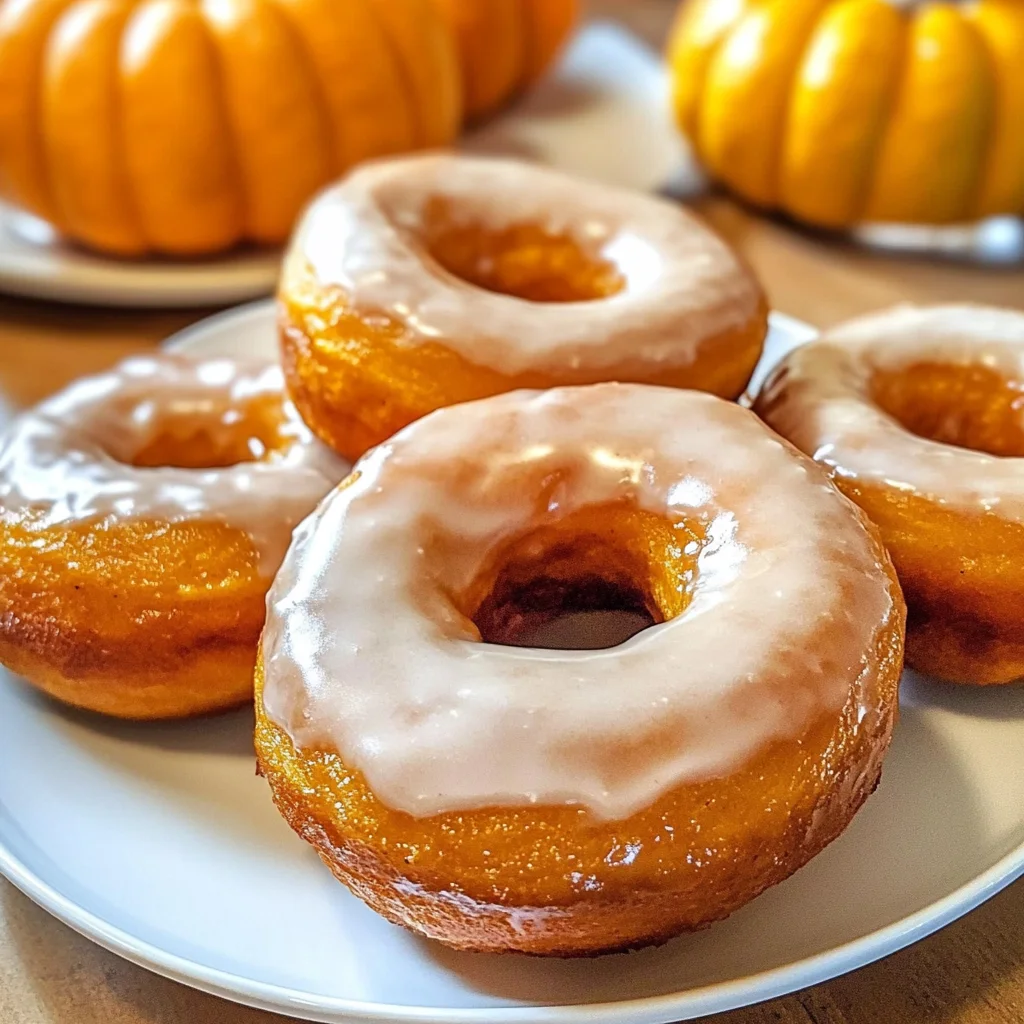 Maple Glazed Pumpkin Donuts