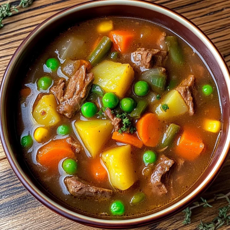 My Mom's Old-Fashioned Vegetable Beef Soup