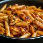 One-Pan Tangy Honey BBQ Chicken Penne