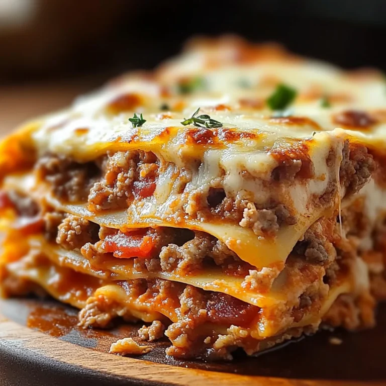 Parmesan Garlic Turkey Bacon Cheeseburger Lasagna Recipe