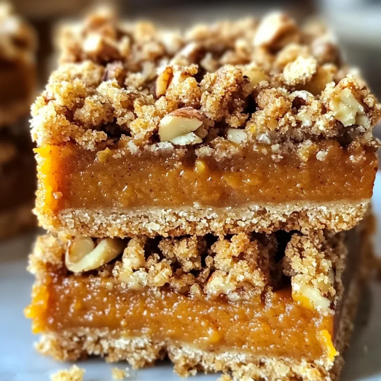 Pumpkin Pie Crumble Bars – Easy Fall Dessert Recipe