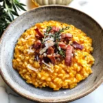 Pumpkin Risotto with Bacon & Parmesan
