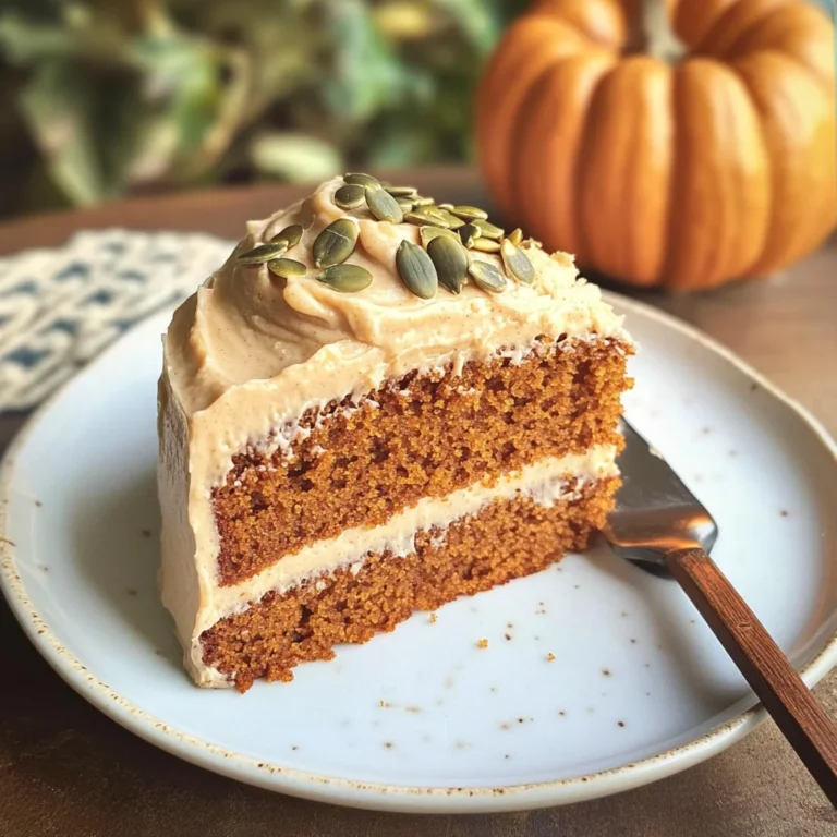 Pumpkin Spice Cake with Brown Sugar Cream Cheese Frosting
