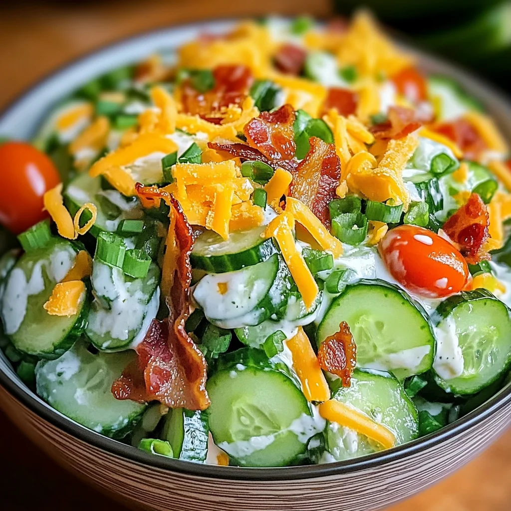 Refreshing Cucumber Ranch Crack Salad Recipe