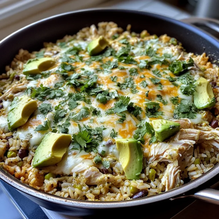 Salsa Verde Chicken & Rice Skillet
