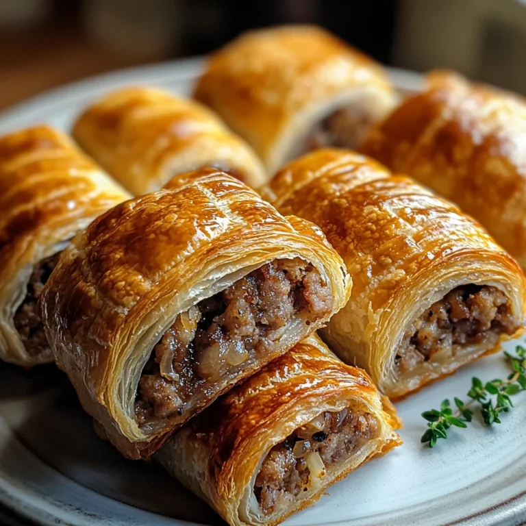 Savory French Onion Sausage Rolls