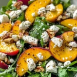 Simple Peach Feta Salad
