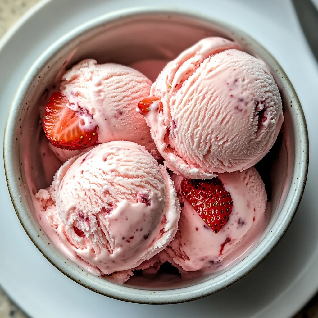 Strawberry Coconut Ice Cream