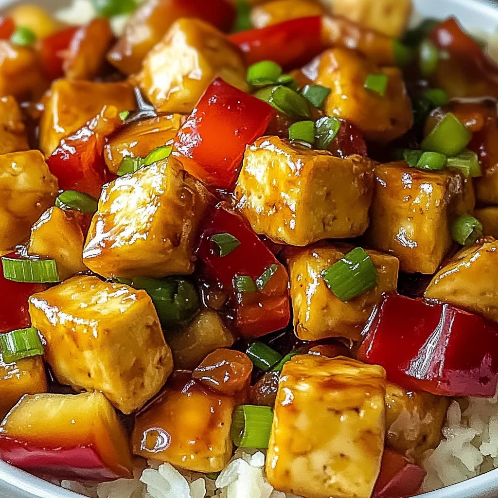 Vegan Pineapple Tofu
