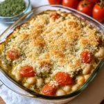 White Bean and Pesto Bake