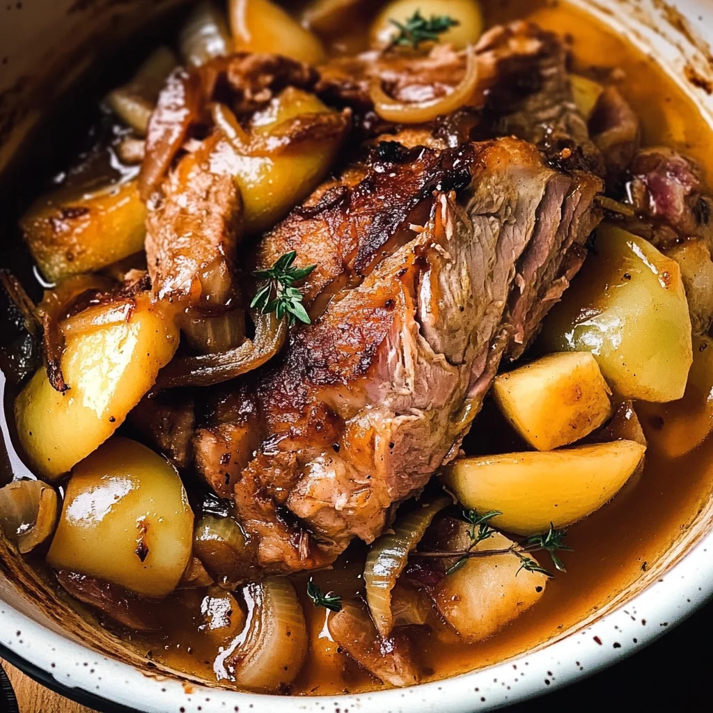 Apple Cider Braised Pork Shoulder