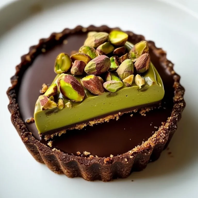 Chocolate Pistachio Ganache Tart Recipe