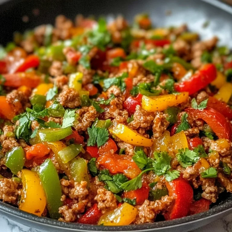 Ground Turkey and Bell Pepper Skillet