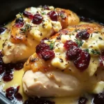 Impressive Cranberry Brie Stuffed Chicken