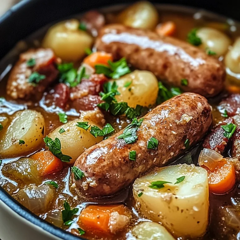 Irish Sausage and Bacon Stew
