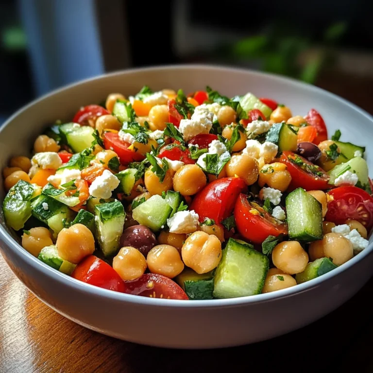 Mediterranean Chickpea Salad with Lemon Vinaigrette: The Best Summer Dish