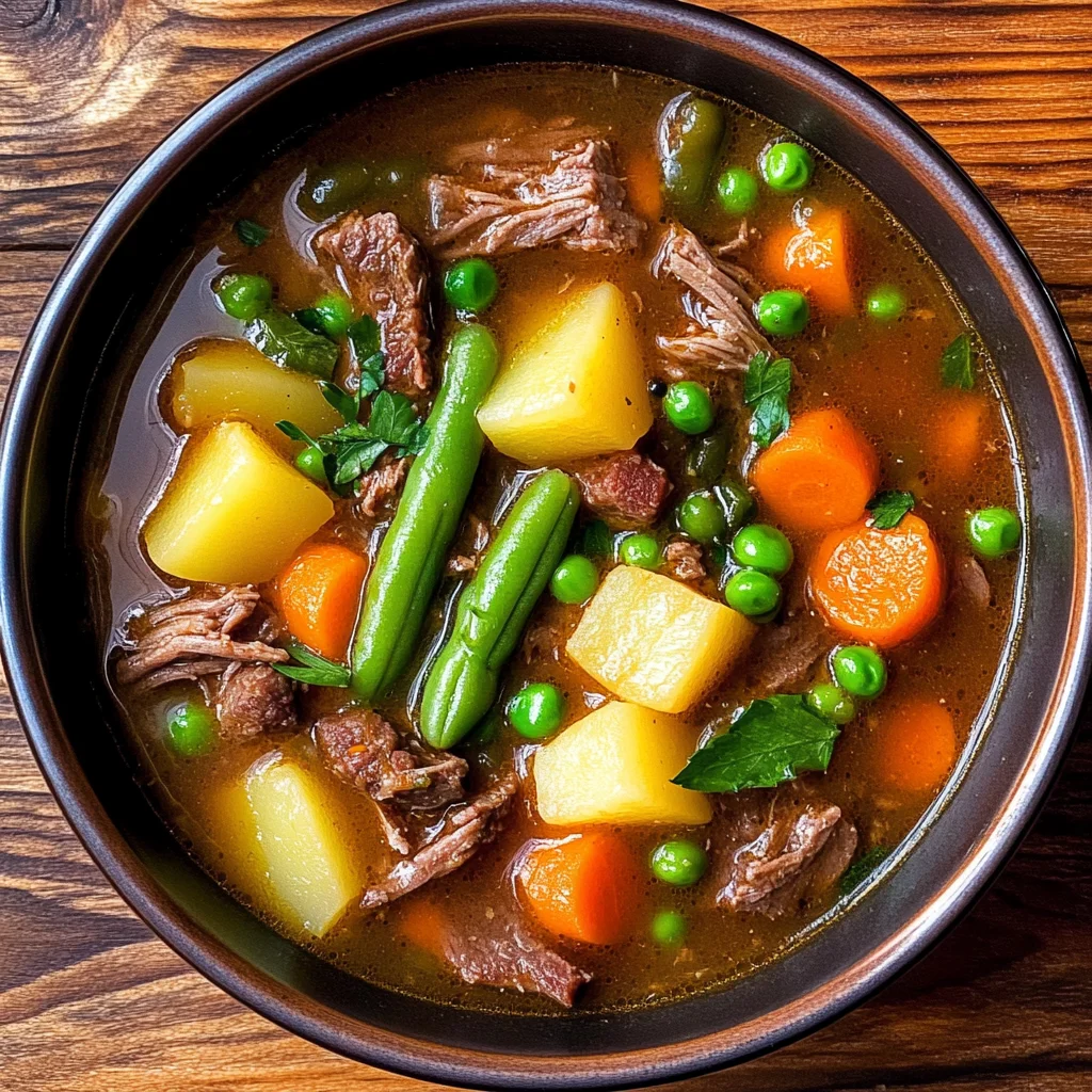 My Mom's Old-Fashioned Vegetable Beef Soup